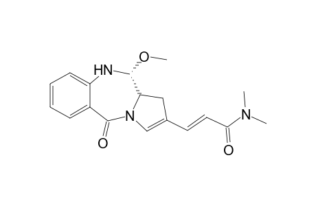 11-Methoxy-2-[2-N,N-(dimethylamid)ethenyl]pyrrolo[2,1-c][1,4]benzodazepine-5-one