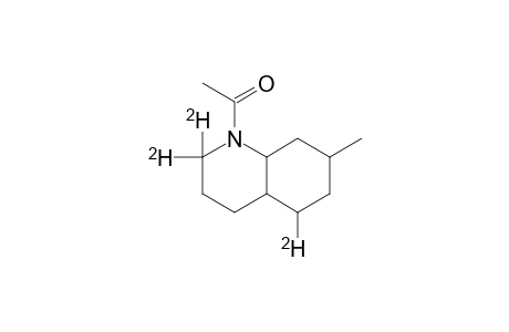 2,2,5-TRIDEUTERIO-1-ACETYL-7-METHYL-DECAHYDRO-QUINOLINE