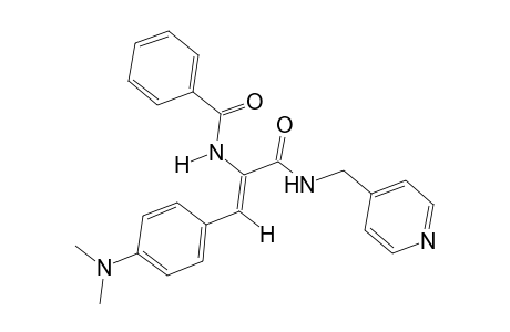 benzamide, N-[(Z)-2-[4-(dimethylamino)phenyl]-1-[[(4-pyridinylmethyl)amino]carbonyl]ethenyl]-