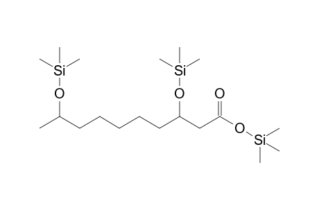 Decanoic acid <3,9-dihydroxy->, tri-TMS