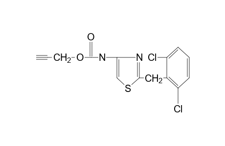 2-(2,6-dichlorobenzyl)-4-thiazolecarbamic acid, 2-propynyl ester