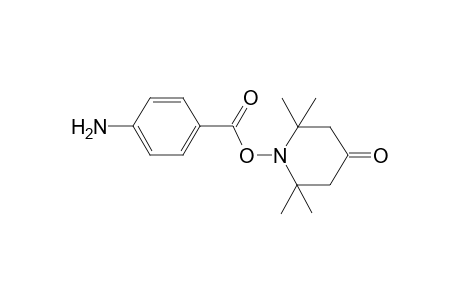 Benzoic acid, 4-amino-, 2,2,6,6-tetramethyl-4-oxo-1-piperidinyl ester