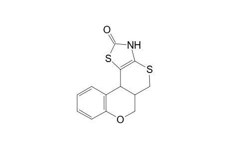 3,5a,6,11b-tetrahydro-2H,5H-chromeno[4',3':4,5]thiopyrano[2,3-d][1,3]thiazol-2-one