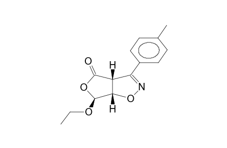 3-(4-METHYLPHENYL)-4-OXO-6-ETHOXY-3A,4,6,6A-TETRAHYDROFURO[3,4-D]ISOXAZOLE