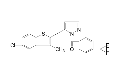 5-(5-CHLORO-3-METHYLBENZO[b]THIEN-2-YL)-1-(alpha,alpha,alpha-TRIFLUORO-p-TOLUOYL)PYRAZOLE