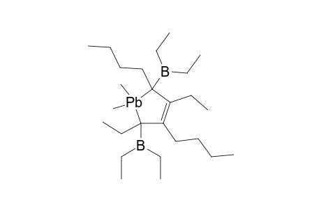 3,5-DIBUTYL-1,1-DIMETHYL-2,4-DIETHYL-2,5-BIS-(DIETHYLBORYL)-3-PLUMBOLENE