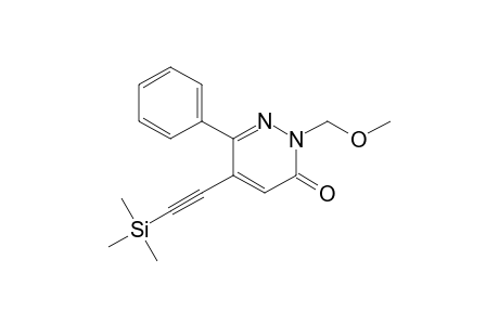 5-(3-Trimethylsilylethynyl)-2-methoxymethyl-6-phenyl-3-pyridazinone