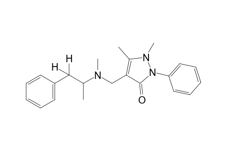 2,3-dimethyl-4-{[methyl(alpha-methylphenethyl)amino]methyl}-1-phenyl-3-pyrazolin-5-one