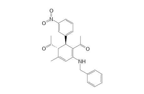 1-[(5R,6S)-5-Acetyl-2-benzylamino-4-methyl-6-(3-nitro-phenyl)-cyclohexa-1,3-dienyl]-ethanone