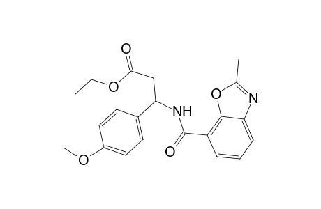 Ethyl 3-(4-methoxyphenyl)-3-{[(2-methyl-1,3-benzoxazol-7-yl)carbonyl]amino}propanoate