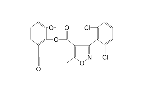 3-(2,6-dichlorophenyl)-5-methyl-4-isoxazolecarboxylic acid, 2-formyl-6-methoxyphenyl ester