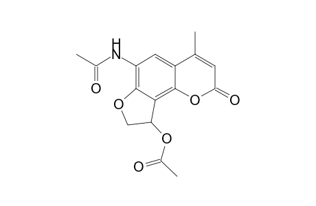 6-Acetamido-9-acetoxy-4-methylfuro[2,3-h]coumarin