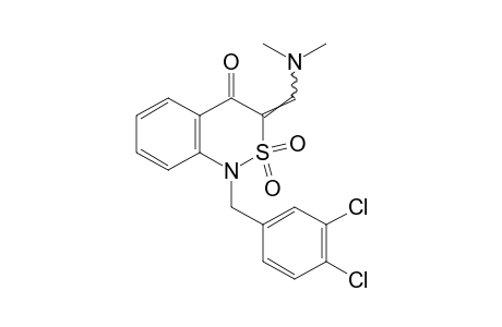 1-(3,4-dichlorobenzyl)-3-[(dimethylamino)methylene]-1H-2,1-benzothiazin-4(3H)-one, 2,2-dioxide