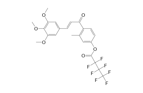 4'-(Heptafluorobutyryl)oxy-2'-methyl-3,4,5-trimethoxychalcone (isomer 2)