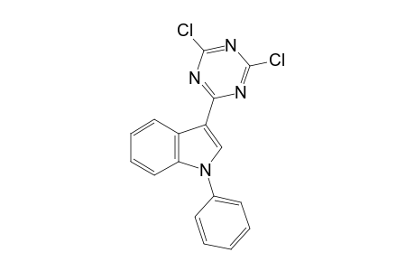 3-(4,6-dichloro-s-triazin-2-yl)-1-phenylindole