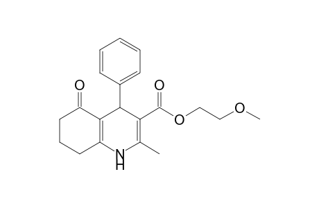 2-methoxyethyl 2-methyl-5-oxidanylidene-4-phenyl-4,6,7,8-tetrahydro-1H-quinoline-3-carboxylate