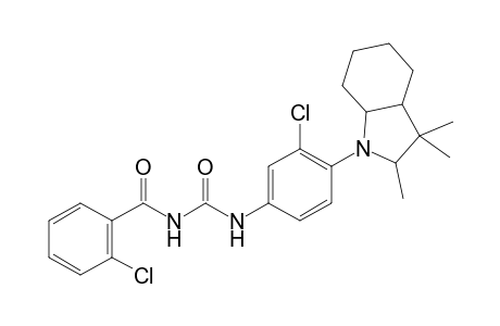 Benzamide, 2-chloro-N-[[[3-chloro-4-(octahydro-2,3,3-trimethyl-1H-indol-1-yl)phenyl]amino]carbonyl]-