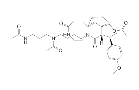 Acetamide, N-[3-(acetylamino)propyl]-N-[4-[15-(acetyloxy)-2-[(4-methoxyphenyl)me thyl]-3,9-dioxo-4,8-diazabicyclo[10.3.1]hexadeca-1(16),12,14-trien-4- yl]butyl]-, (S)-