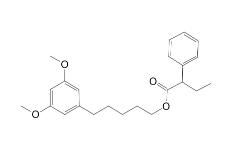 5-[(3',5'-Dimethoxyphenyl)pentyl] .alpha.-phenybutyrate