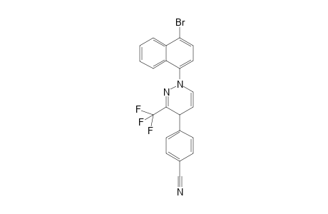 4-(1-(4-Bromonaphthalen-1-yl)-3-(trifluoromethyl)-1,4-dihydropyridazin-4-yl)benzonitrile