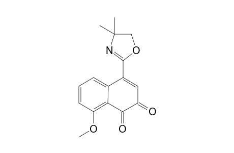 4-(4,4-Dimethyl-4,5-dihydroxazol-2-yl)-8-methoxy-1,2-dihydro-1,2-naphthalendione