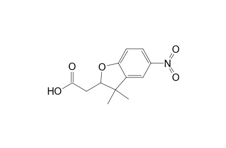 2-Benzofuranacetic acid, 2,3-dihydro-3,3-dimethyl-5-nitro-