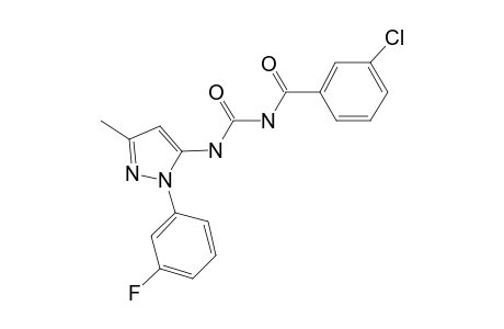 Urea, 1-(3-chlorobenzoyl)-3-[2-(3-fluorophenyl)-5-methyl-2H-pyrazol-3-yl]-