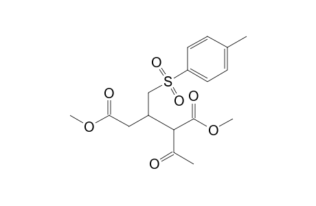Dimethyl syn/anti-2-acetyl-3-(tosylmethyl)pentanedioate