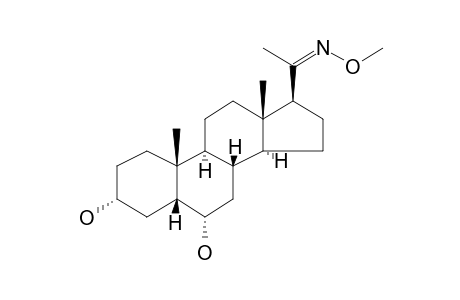 5.beta.-Pregnane-3.alpha.,6.alpha.-diol-20-one-o-methyloxime