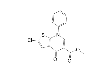 Methyl 2-chloro-4-oxo-7-phenyl-4,7-dihydrothieno[2,3-b]pyridine-5-carboxylate