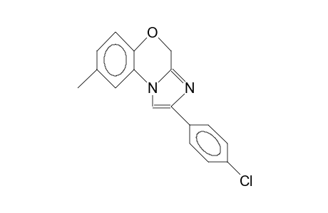 2-(PARA-CHLORPHENYL)-8-METHYL-4H-IMIDAZO-[2,1-C]-BENZOXAZINE