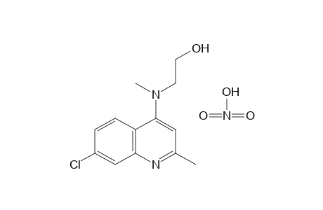 2-[(7-chloro-2-methyl-4-quinolyl)methylamino]ethanol, nitrate