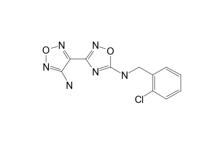 1,2,4-Oxadiazol-5-amine, 3-(4-amino-1,2,5-oxadiazol-3-yl)-N-[(2-chlorophenyl)methyl]-