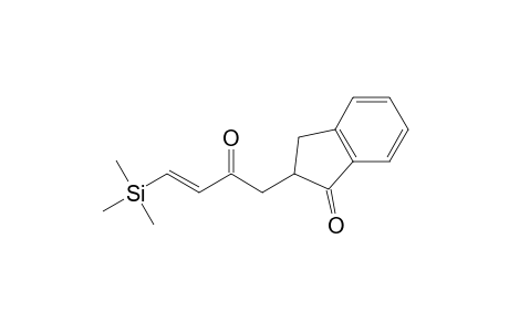 (E)-2-(2-Oxo-4-trimethylsilyl-3-butenyl)-2,3-dihydro-1H-inden-1-one