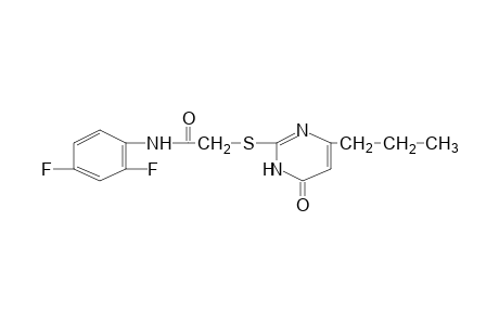 2',4'-difluoro-2-[(3,4-dihydro-4-oxo-6-propyl-2-pyrimidinyl)thio]acetanilide