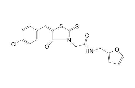 3-thiazolidineacetamide, 5-[(4-chlorophenyl)methylene]-N-(2-furanylmethyl)-4-oxo-2-thioxo-, (5E)-