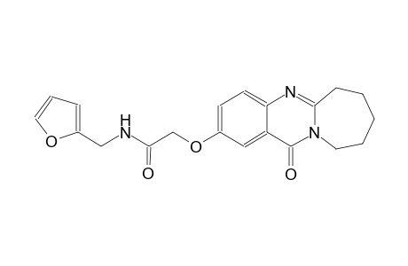 acetamide, N-(2-furanylmethyl)-2-[(6,7,8,9,10,12-hexahydro-12-oxoazepino[2,1-b]quinazolin-2-yl)oxy]-