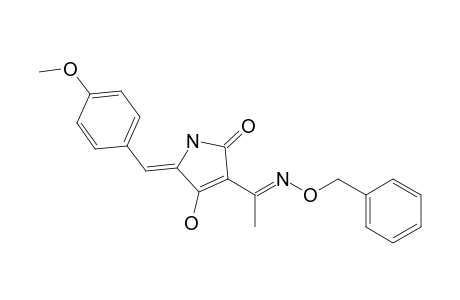 (Z)-3-((E)-1-(benzyloxyimino)ethyl)-4-hydroxy-5-(4-methoxybenzylidene)-pyrroline-2-one