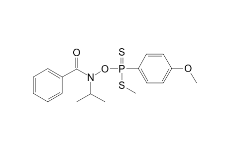 N-ISOPROPYL-N-[(4-METHOXYPHENYL)-(METHYLTHIO)-THIOPHOSPHONYLOXY]-BENZAMIDE