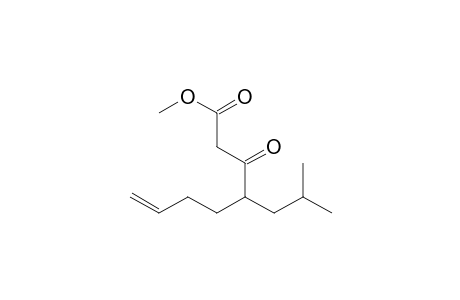 Methyl 4-(2-methyl-1-propyl)-3-oxooct-7-enoate