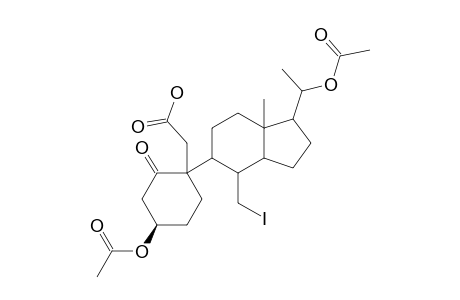 3-beta-20-beta-BIS-(ACETOXY)-19-FORMYLOXY-7-IODO-6-NOR-5,7-SECO-PREGNAN-5-ONE