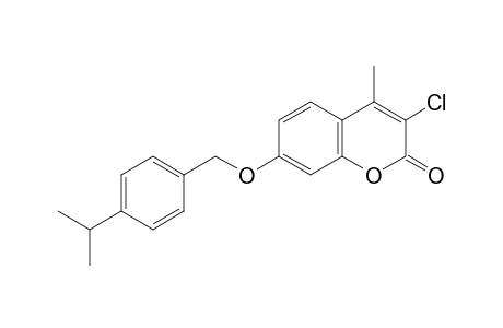 2H-1-Benzopyran-2-one, 3-chloro-4-methyl-7-[[4-(1-methylethyl)phenyl]methoxy]-