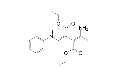 Diethyl (E)- and (Z)-4-amino-1-phenylaminopenta-1,3-diene-2,3-dicarboxylate