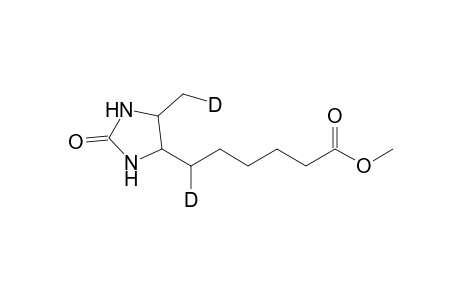 Methyl 6-(4-Deuteriomethyl-2-oxo-tetrahydroimidazol-5-yl)-6-deuteriohexanoate