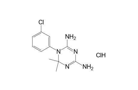 5-(m-chlorophenyl)-2,4-diamino-5,6-dihydro-6,6-dimethyl-s-triazine, hydrochloride