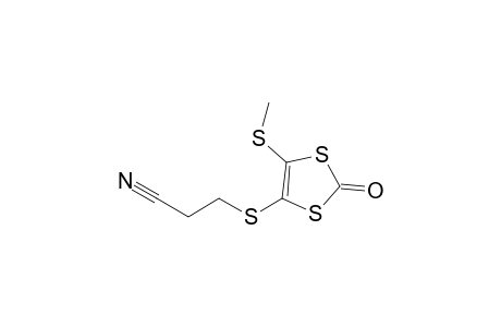 3-[(5-methylsulfanyl-2-oxidanylidene-1,3-dithiol-4-yl)sulfanyl]propanenitrile