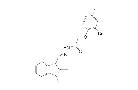 2-(2-Bromo-4-methylphenoxy)-N'-[(1,2-dimethyl-3-indolyl)methylene]acethydrazide