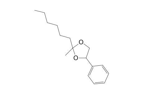 2-Hexyl-2-methyl-4-phenyl-1,3-dioxolane