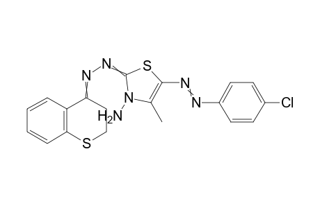 3-Amino-4-methyl-2-(thiochroman-4-ylideneazo)-5-(4-chlorophenylazo)-thiazol