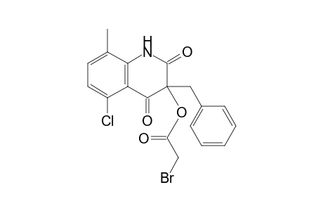 3-Benzyl-5-chloro-8-methyl-3-(.alpha.-bromoacetoxy)quinoline-2,4-(1H,3H)-dione